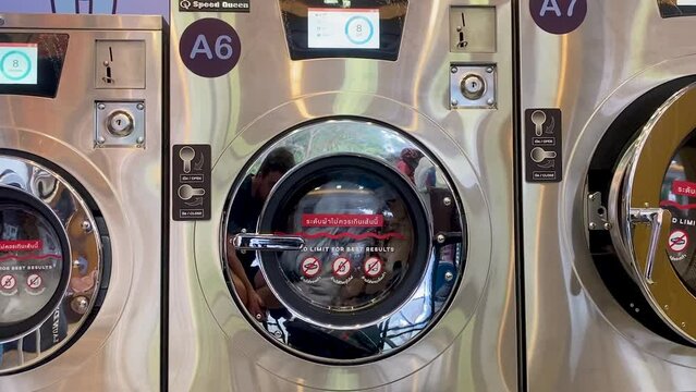 washing machine in the laundry