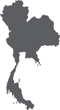 recommend clip art: doodle freehand drawing of thailand map.
