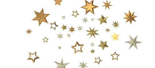 stars background, sparkle lights confetti falling. magic shining Flying christmas stars on night
