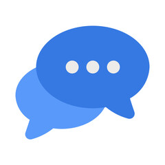 chat flat design icon