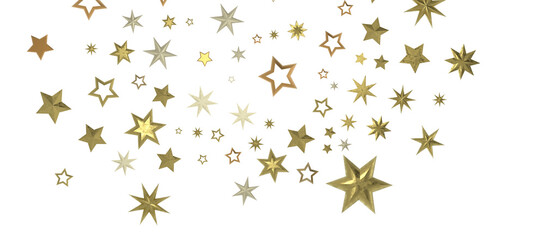 stars background, sparkle lights confetti falling. magic shining Flying christmas stars on night