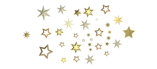 stars background, sparkle lights confetti falling. magic shining Flying christmas stars on night