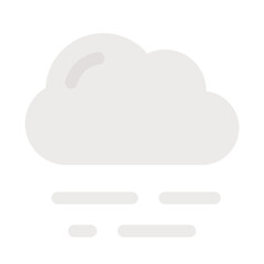 fog flat design icon