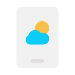 forecast flat design icon