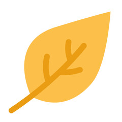 Obraz premium leaf flat design icon