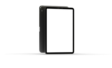 Photo Black tablet computer with blank 3d