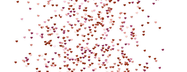Naklejka premium 3D illustration of hearts falling