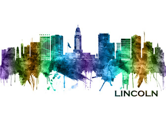 Fototapeta premium Lincoln Nebraska Skyline