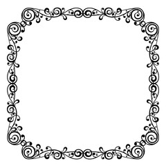 frames in vintage style with elements of ornament, art, pattern, background, texture