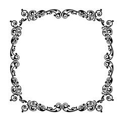 frames in vintage style with elements of ornament, art, pattern, background, texture
