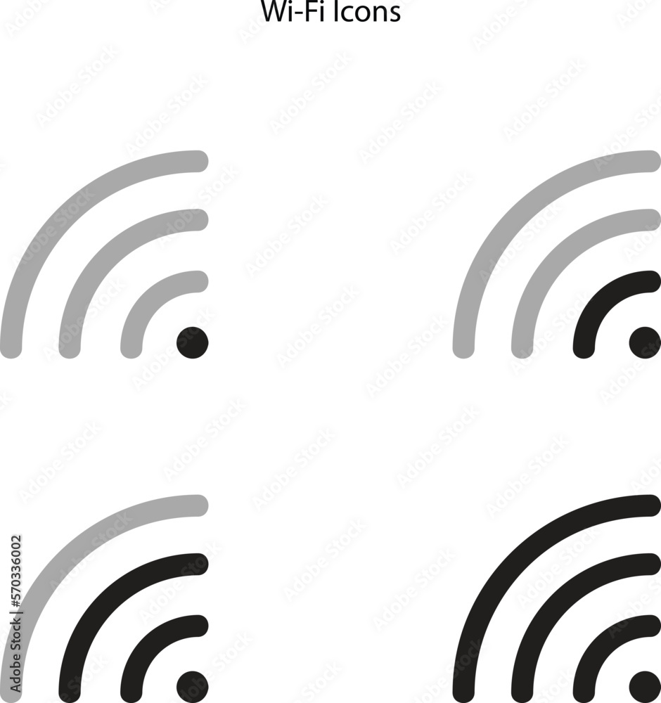 Poster wifi signal icon isolated on white background. wifi signal icon in trendy design style for web site 