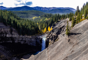 Fototapeta premium Ram Falls Provincial Park Clearwater County Alberta Canada