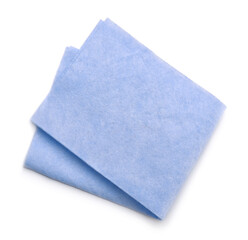 Folded blue viscose nonwoven wipe