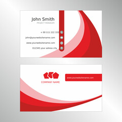 Corporate Business card. Visiting card for business and personal use. Graphic design. Vector graphic. Vector illustration.