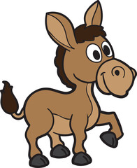 Cute Donkey Illustration for your children