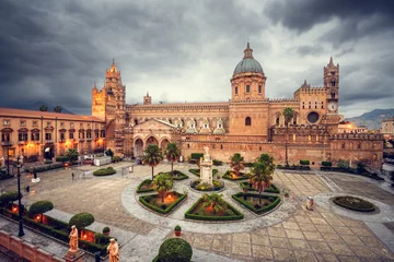 Rolgordijnen Palermo, Italy at the Palermo Cathedral © SeanPavonePhoto