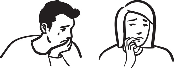 Illustration de la dépression et de l'anxiété