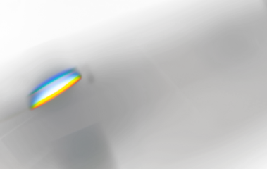 Prism light with rainbow overlay