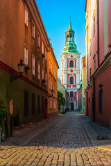 Fototapeta premium Street view of Old Town, Poznan, Poland