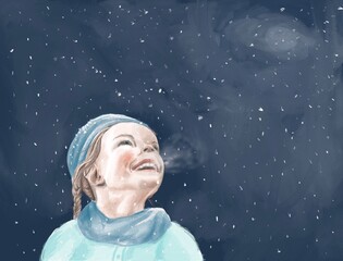 girl in winter