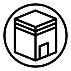 kaaba line icon