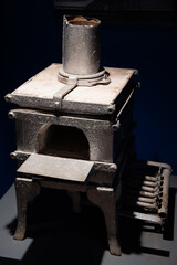 old metal smelting furnace