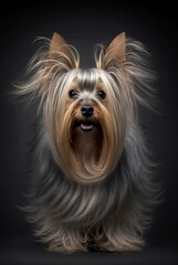 Generative AI photo illustration of Yorkshire terrier Dog