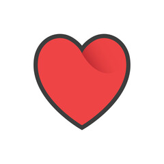 Heart icon. Symbol of romance. Valentine's day design.