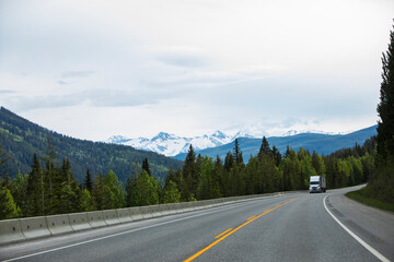 Fototapeta na wymiar Summer landscape in Glacier National Park, British Columbia, Canada