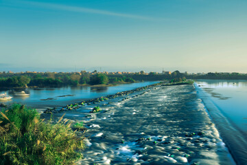 river in the morning