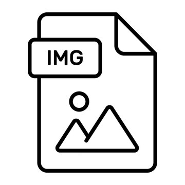 An amazing vector icon of IMG file, editable design