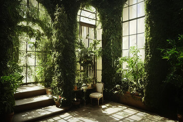 An Castle Garden Interior