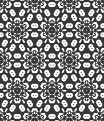 Deurstickers Geometric pattern. Seamless vector background. Ethnic graphic design © Yuliya