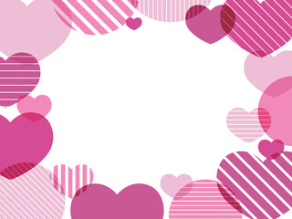 バレンタインデー　バレンタイン　ハート　フレーム　枠