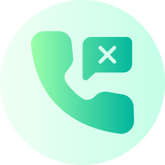 Fototapeta premium missed gradient icon