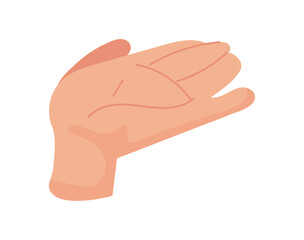 hand receiving gesture