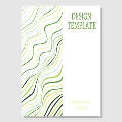 Abstract wave. Template for creative ideas for the design of title pages, covers, books, brochures, leaflets, posters, booklets. Layout of the interior and decoration ideas
