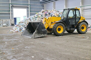 Pile of mixed municipal solid waste