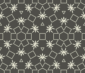 Geometric pattern. Seamless vector background. Ethnic graphic design	