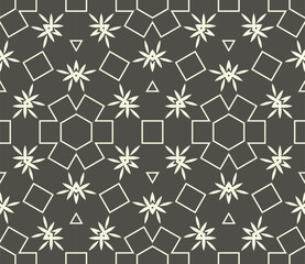 Geometric pattern. Seamless vector background. Ethnic graphic design	