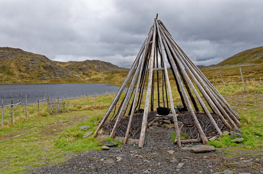 Lavvu - Sami tent in Nordkapp peninsula - Norway