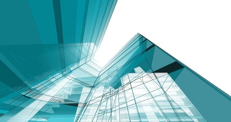 abstract architecture digital background 