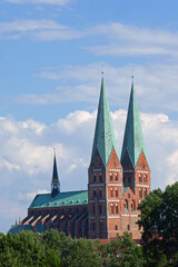 Fototapeta na wymiar Sankt Marien zu Lübeck
