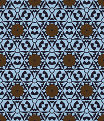 Fototapeta premium Geometric pattern. Seamless vector background. Ethnic graphic design. 