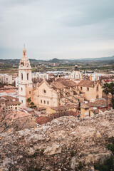 Obraz premium view of the church town country