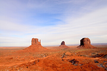 Fototapeta na wymiar Snow Moments Monument Valley Arizona USA Navajo Nation