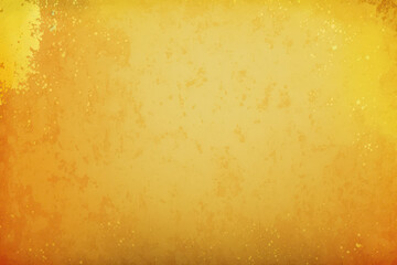 Grunge Backdrop Illustration: Yellow Orange Background with Textured and Distressed Vintage Grunge and Watercolor Paint Stains