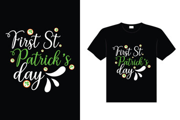 St. Patrick's day typography colorful Irish quote vector Lettering t-shirt design