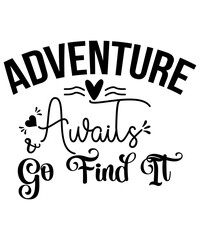 Adventure Awaits Go Find It SVG Cut File, Adventure SVG, Adventure SVG Bundle, Adventure SVG T-hirt, Adventure SVG Cut File, Adventure Awaits SVg, Travel SVG,SVG, T-Shirt, SVG Cut File