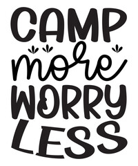 Camp More Worry Less SVG Cut File, Adventure SVG, Adventure SVG Bundle, Adventure SVG T-hirt, Adventure SVG Cut File, Adventure Awaits SVg, Travel SVG,SVG, T-Shirt, SVG Cut File, Camping T-Shirt